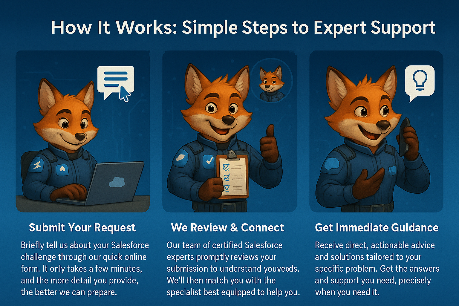 How It Works process visualization